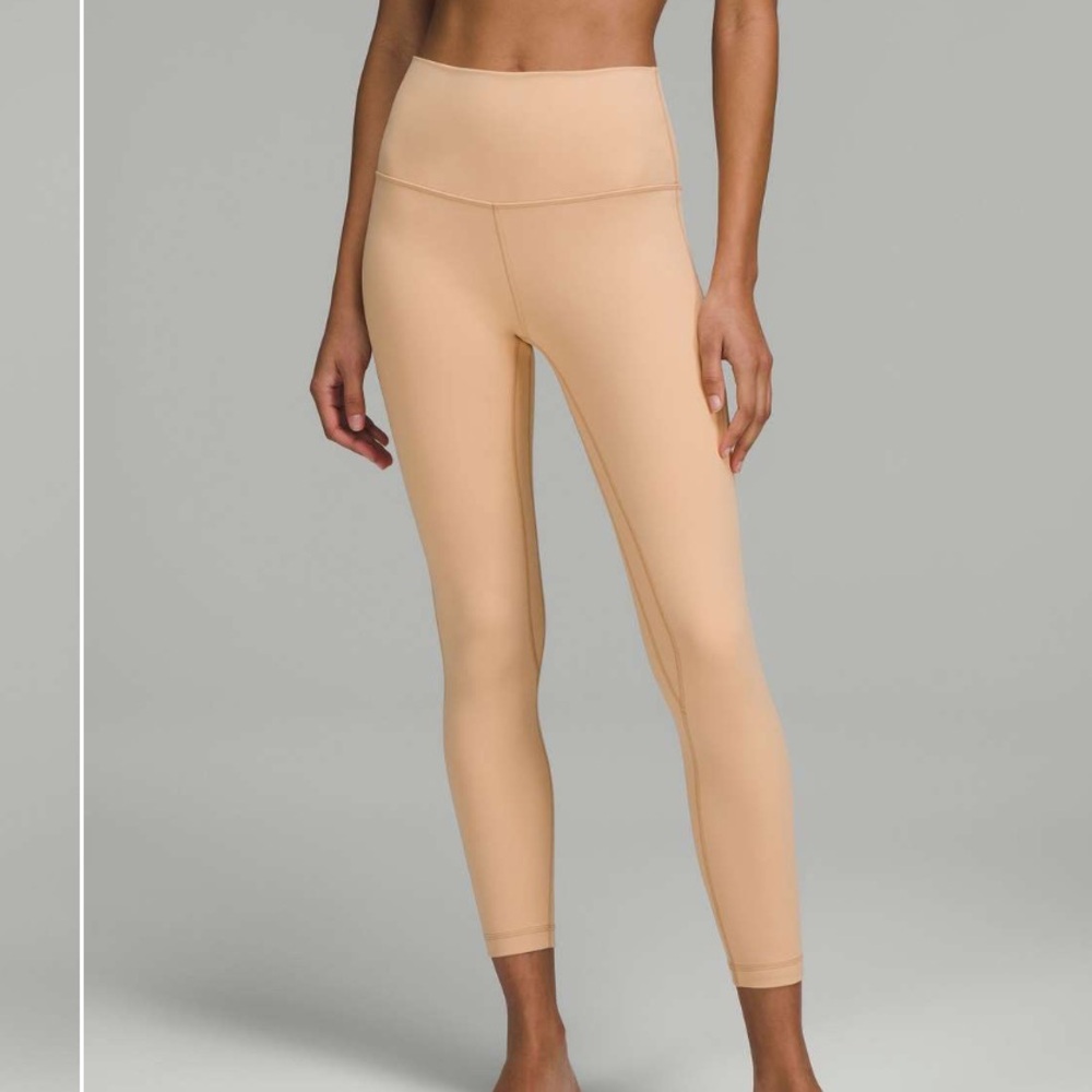 Lululemon Align High-Rise Pant 25" Leggings Contour Tan / Nude / Beige 4 Small